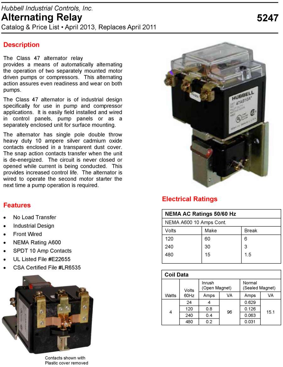 Products ACDC Contactors and Relays5247
